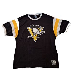 Calhoun NHL Pittsburgh Penguins Shirt Mens XL Black Short Sleeve Hockey Logo